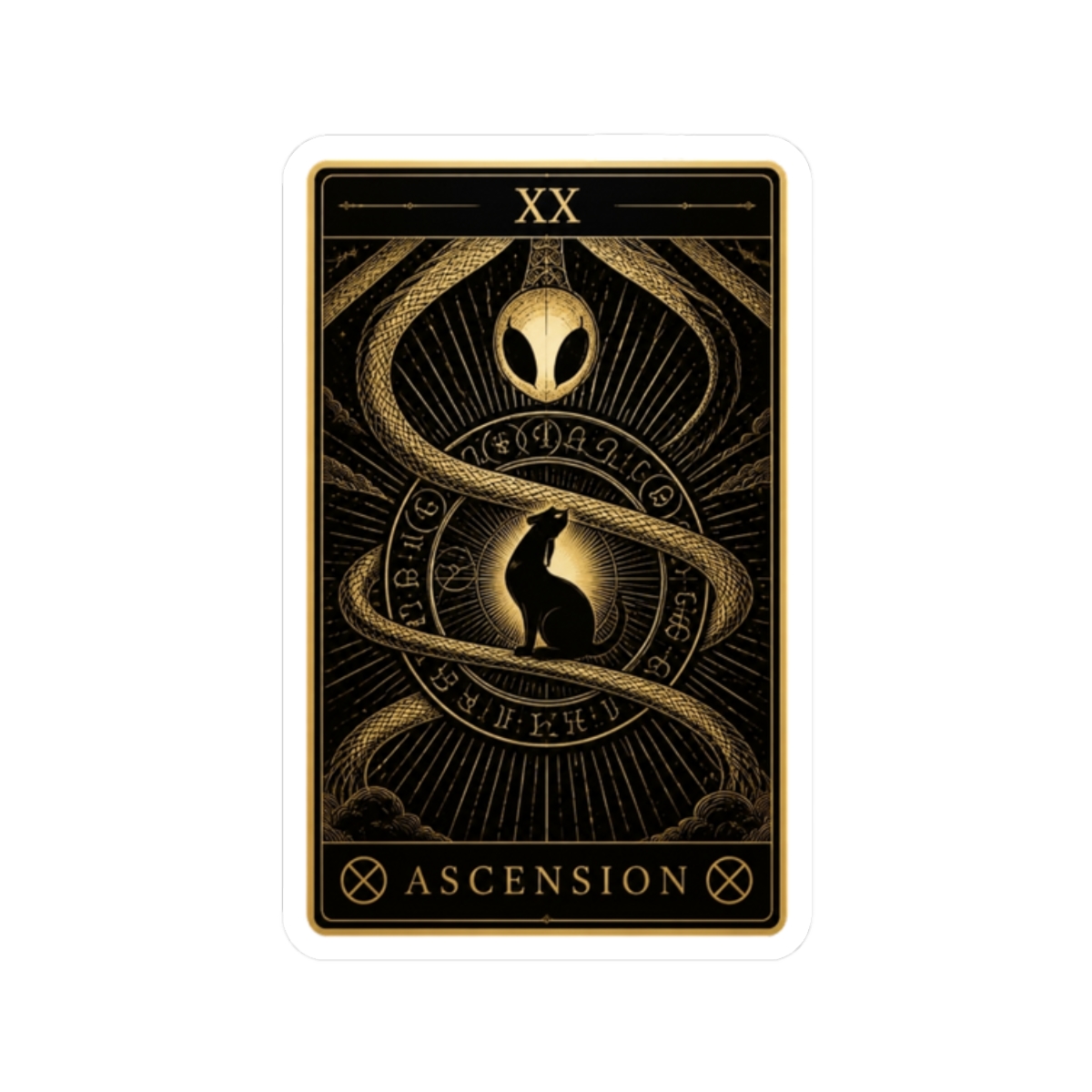 ASCENSION Tarot - Rain World Sticker - alternate angle 3, merchandise