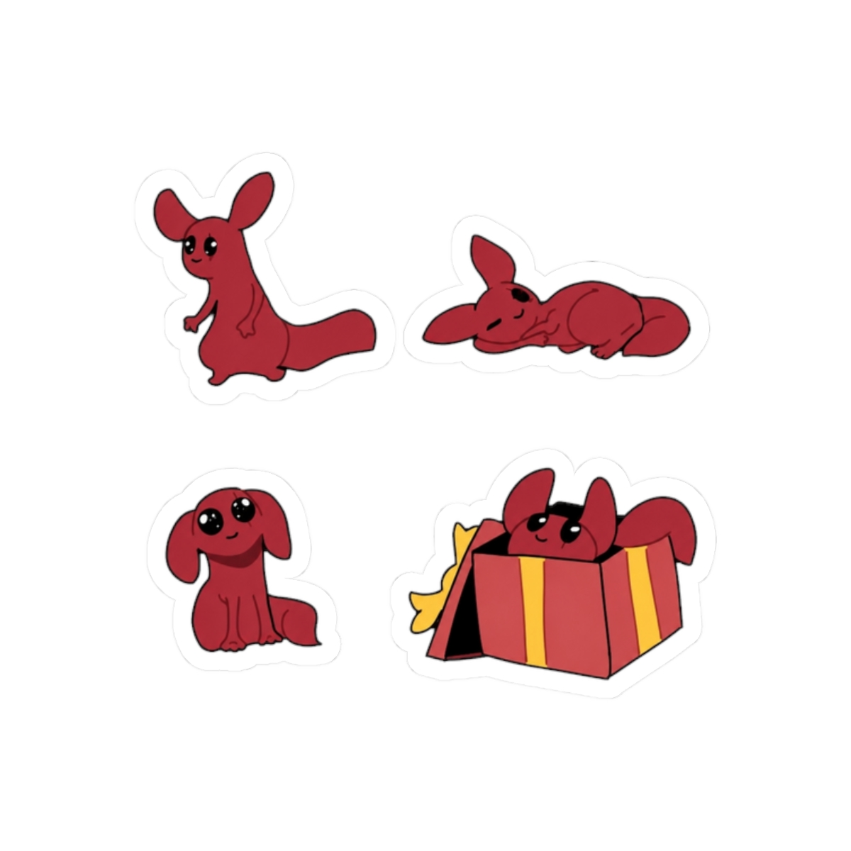 Rain World slugcat [red pack] - alternate angle 3, merchandise