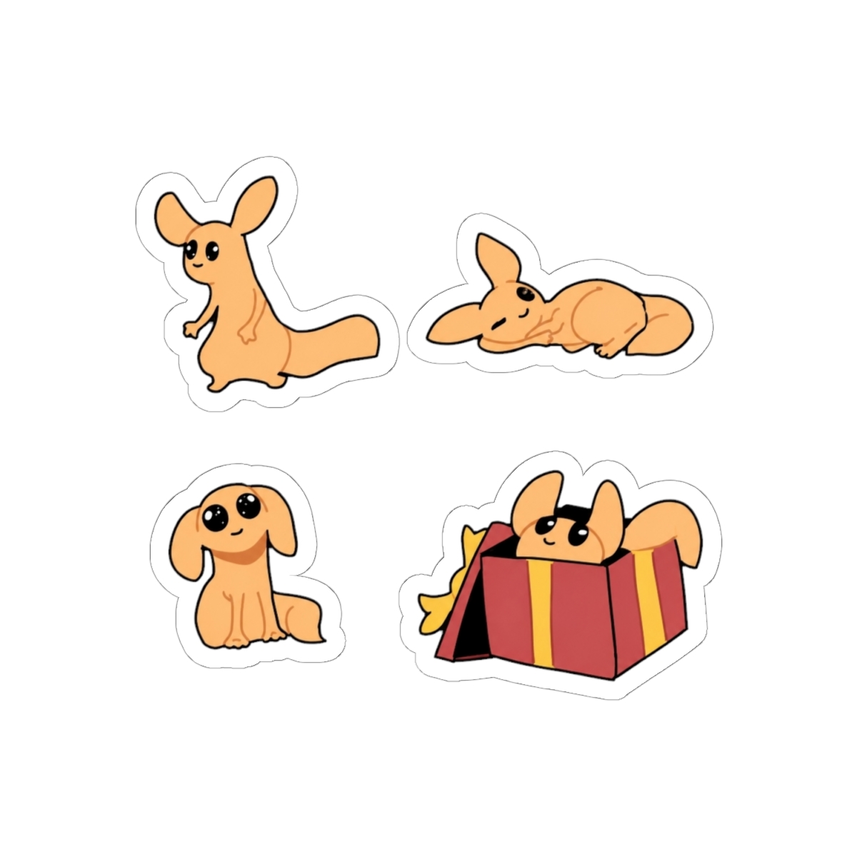 Rain World slugcat [orange pack] - alternate angle 1, merchandise