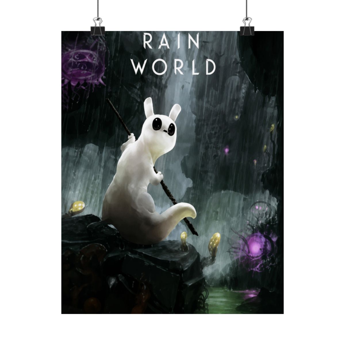 Abstract Poster | Minimalist Wall Art Print | Rain World - alternate angle 5, merchandise