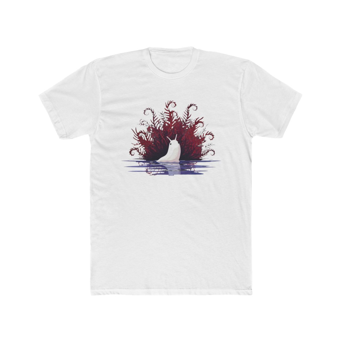 White Slug in Water with Red Ferns RAIN WORLD T Shirt - Official T-Shirts merchandise