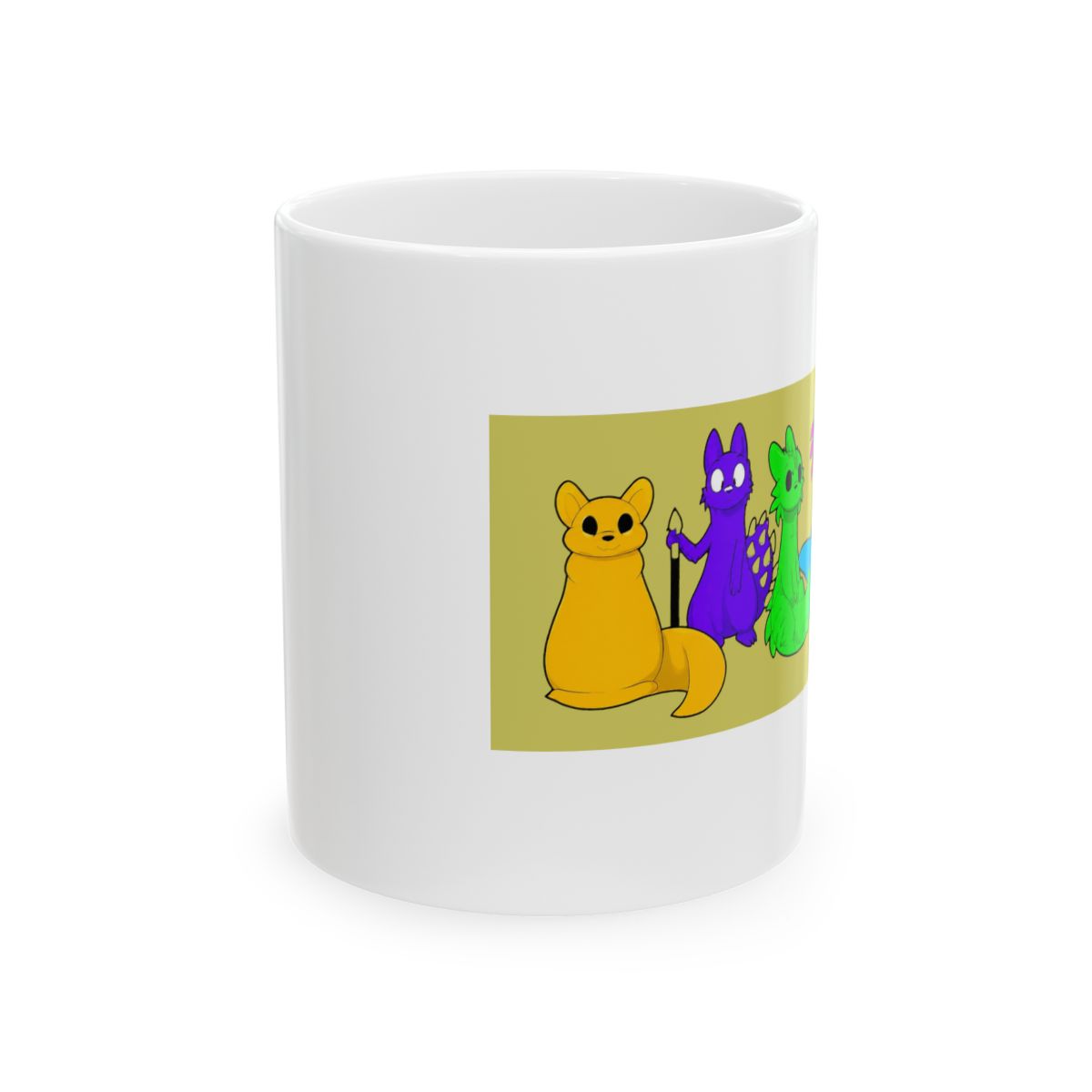 Rain World Downpour Characters, Gift Coffee Mug 11 oz - alternate angle 1, merchandise