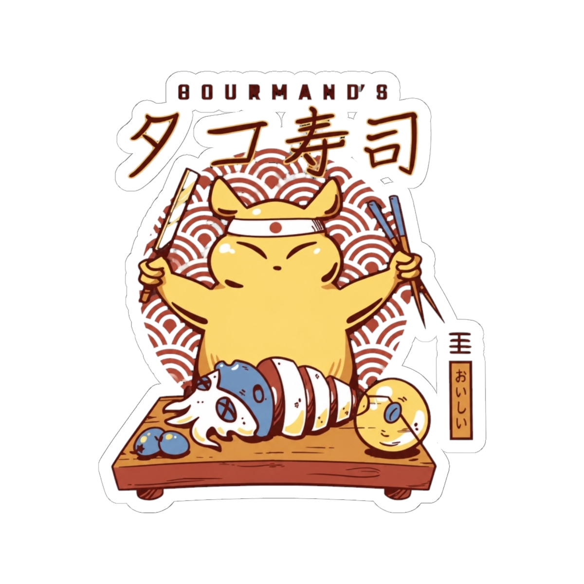 Gourmand's Takoyaki - Rain World Sticker - alternate angle 2, merchandise