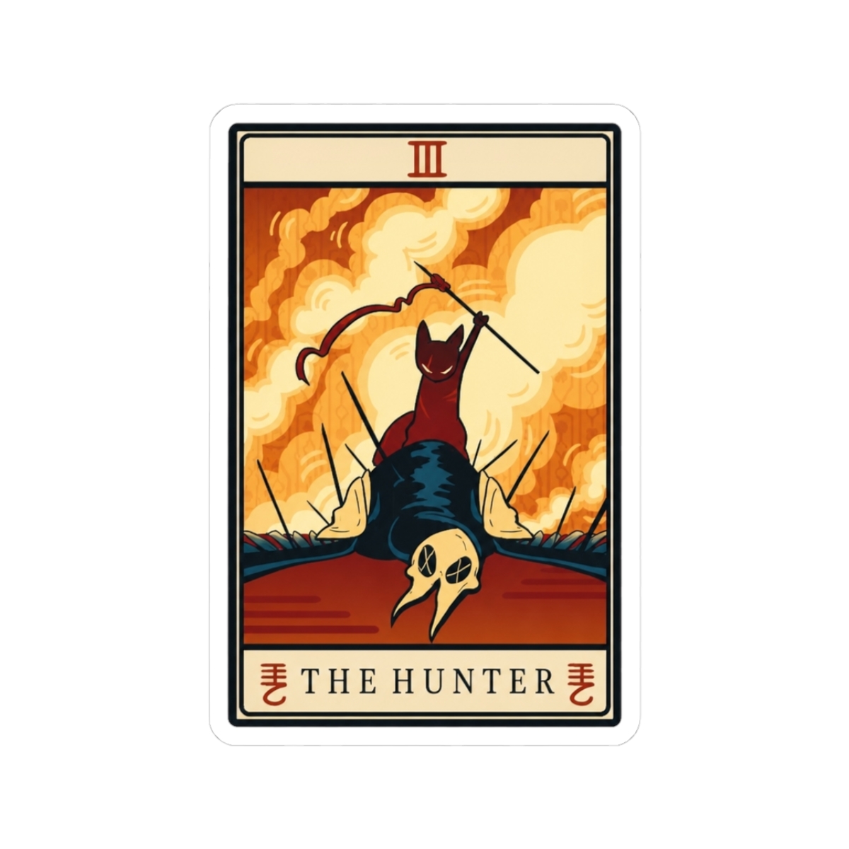 The Hunter Tarot - Rain World Sticker